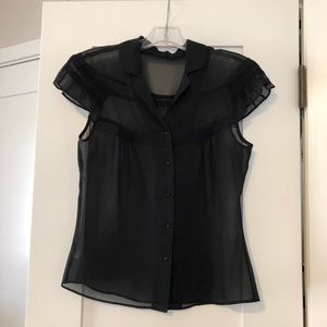 Black transparent top
